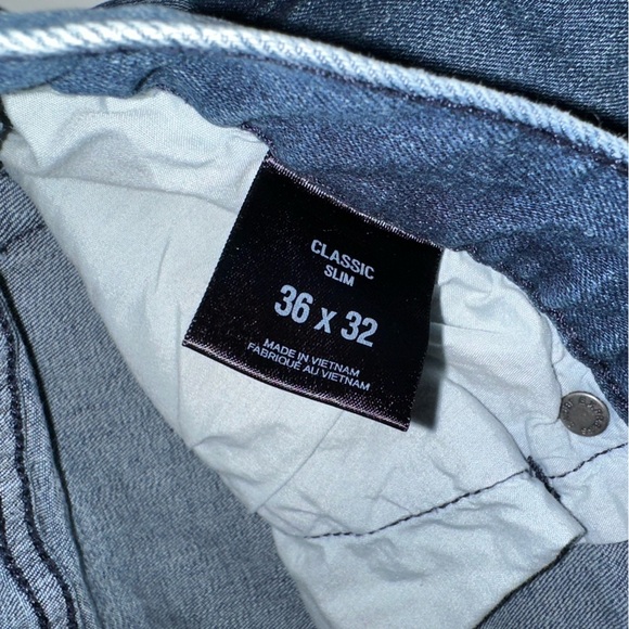 Express Men’s Classic Slim Jeans 36x32 – Like New – Dark Wash Denim – Modern Fit - Picture 5 of 5